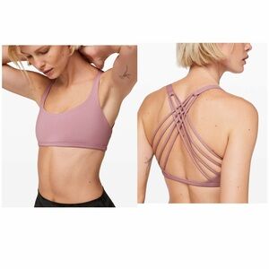 Lululemon Free To Be Bra (Wild) Vintage Mauve Size 8